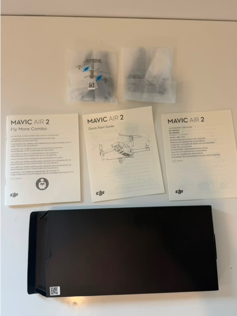 DJI Mavic Air 2 Fly More Combo Replacement Props and Owners Manuals